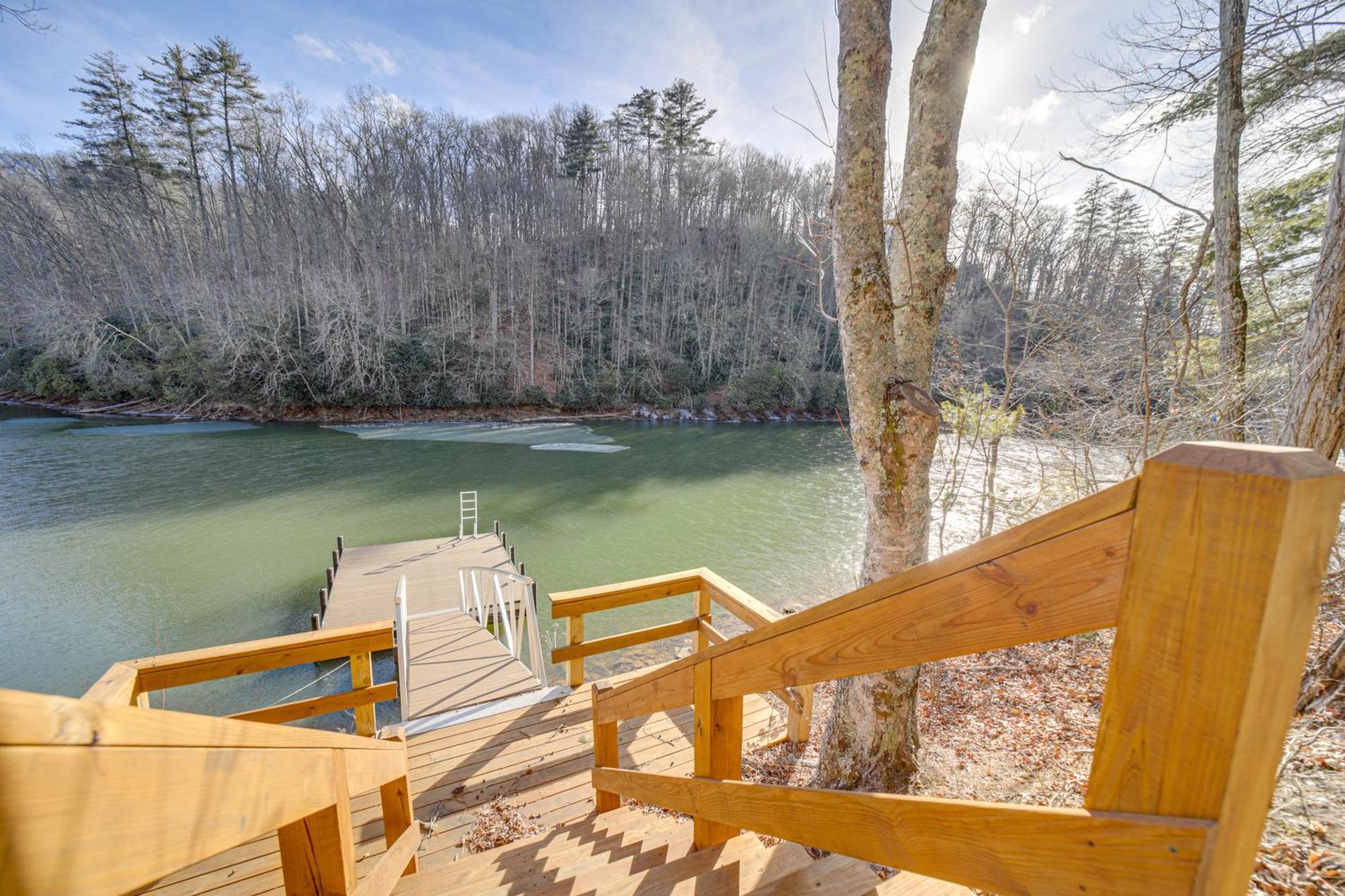 Lakeside Cashiers Cabin With Private Boat Dock! Cullowhee ภายนอก รูปภาพ